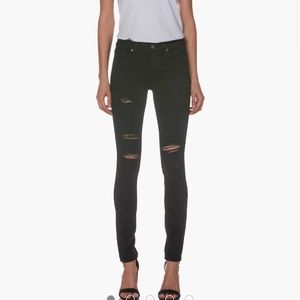 Paige Croft Distressed Black Jeans Size 28